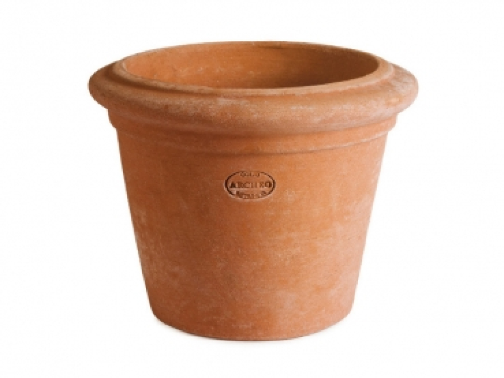 Preview: Mini Vaso Liscio – pot en terre cuite d’Impruneta fait main pour herbes et petites plantes
